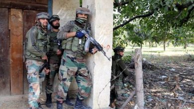 Encounter between terrorists and security forces continues for last 12 hours in Jammu and Kashmir