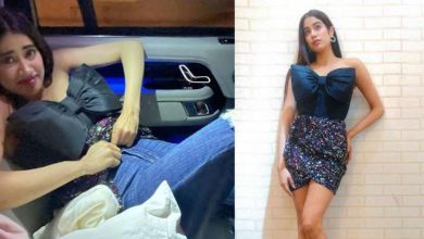Jahnavi Kapoor changed clothes in car, photos viral