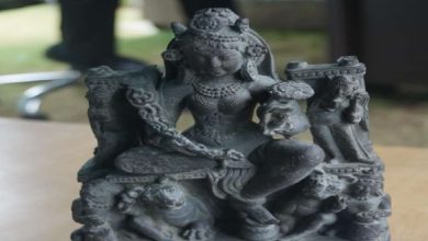 Breaking News: जम्मू-कश्मीर में मिली प्राचीन देवी दुर्गा की मूर्ति