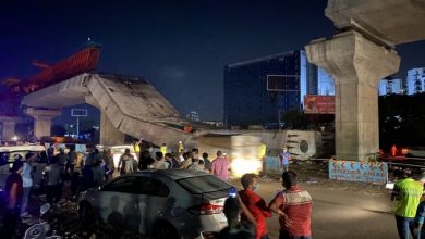 BREAKING: निर्माणाधीन फ्लाईओवर का हिस्सा गिरने से 13 मजदूर घायल