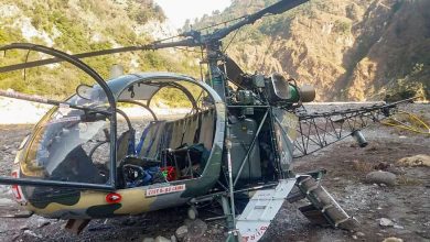 BREAKING : जम्मू कश्मीर के उधमपुर में क्रैश हुआ सेना का हेलीकॉप्टर