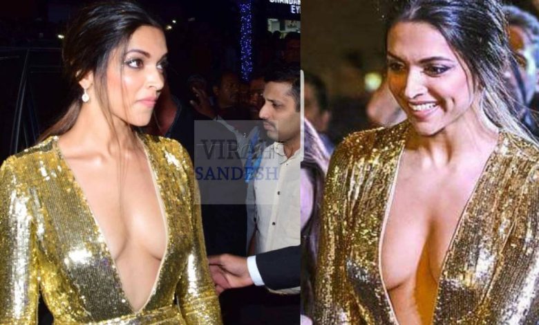 डीप नेक बोल्ड ड्रेस की वजह से Deepika हुई opps moment का शिकार