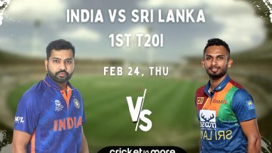 INDIA vs SL के बीच टी-20 मैच 24 फरवरी से शुरू