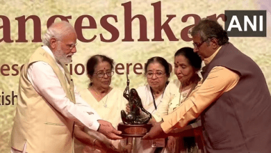पहले लता दीनानाथ मंगेशकर पुरस्कार से सम्मानित किए गए प्रधानमंत्री मोदी
